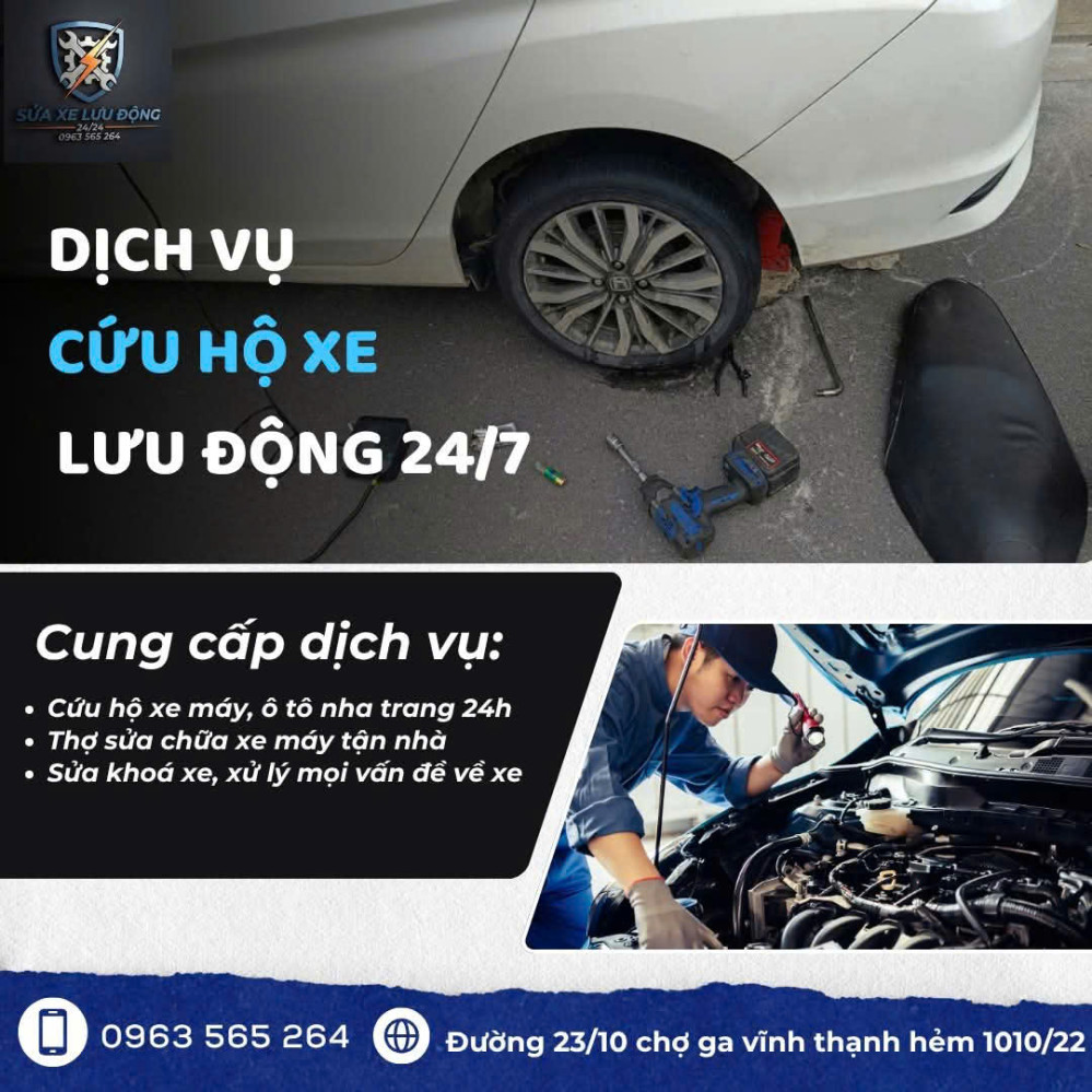 Dịch vụ sửa xe lưu động nha trang